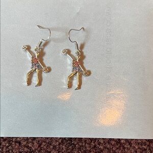 Cheerleader Dangle Earrings
